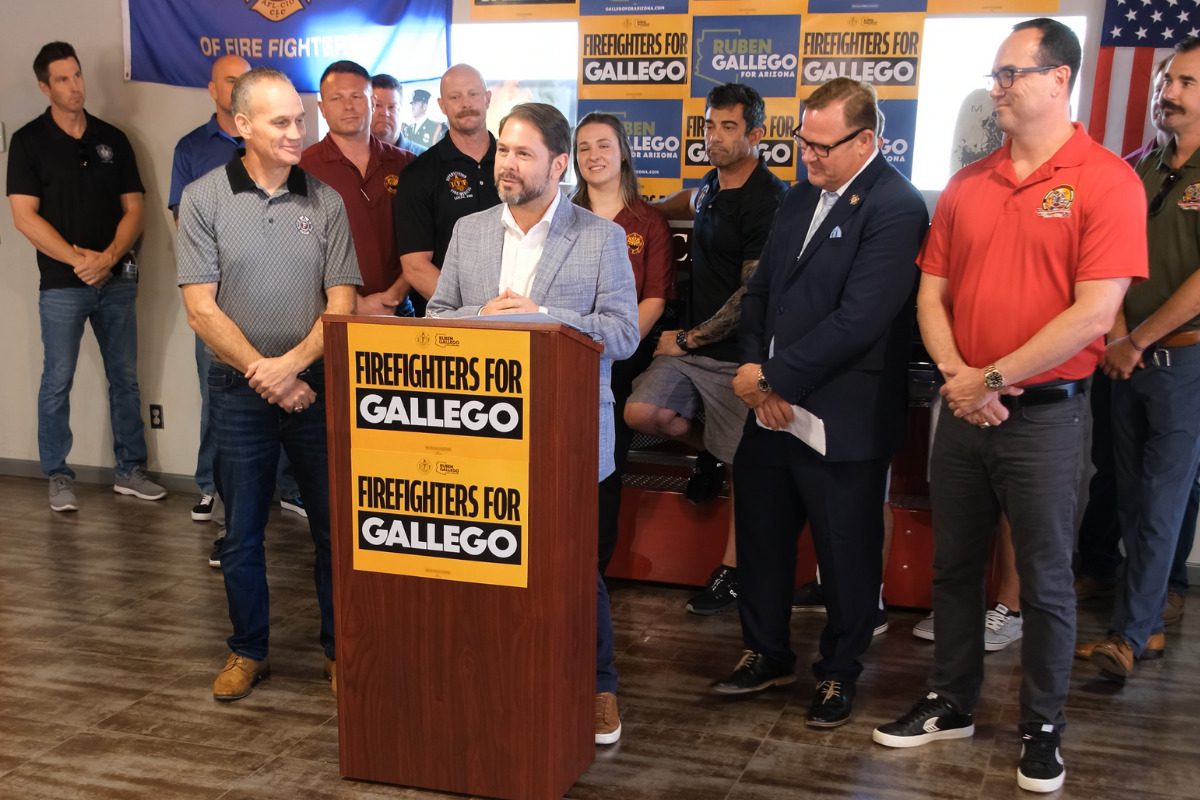Firefighters union endorses Ruben Gallego for US Senate
