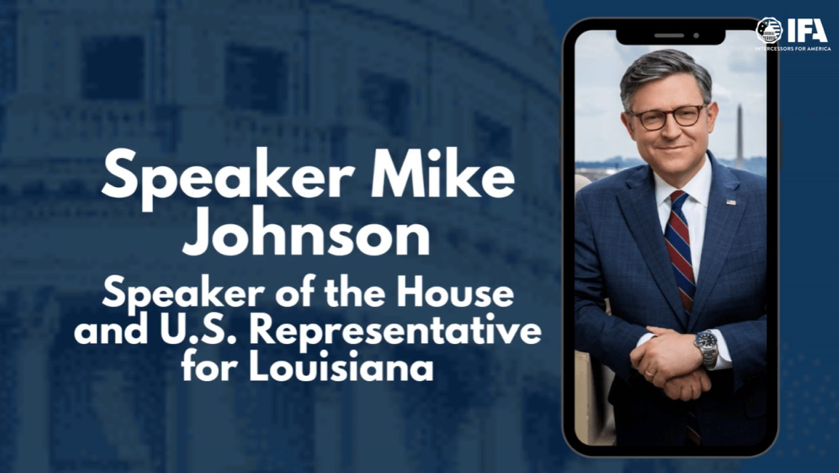 Speaker Mike Johnson Tells Paula White’s Prayer Warriors God Has Chosen Trump to Lead U.S. a Second Time  