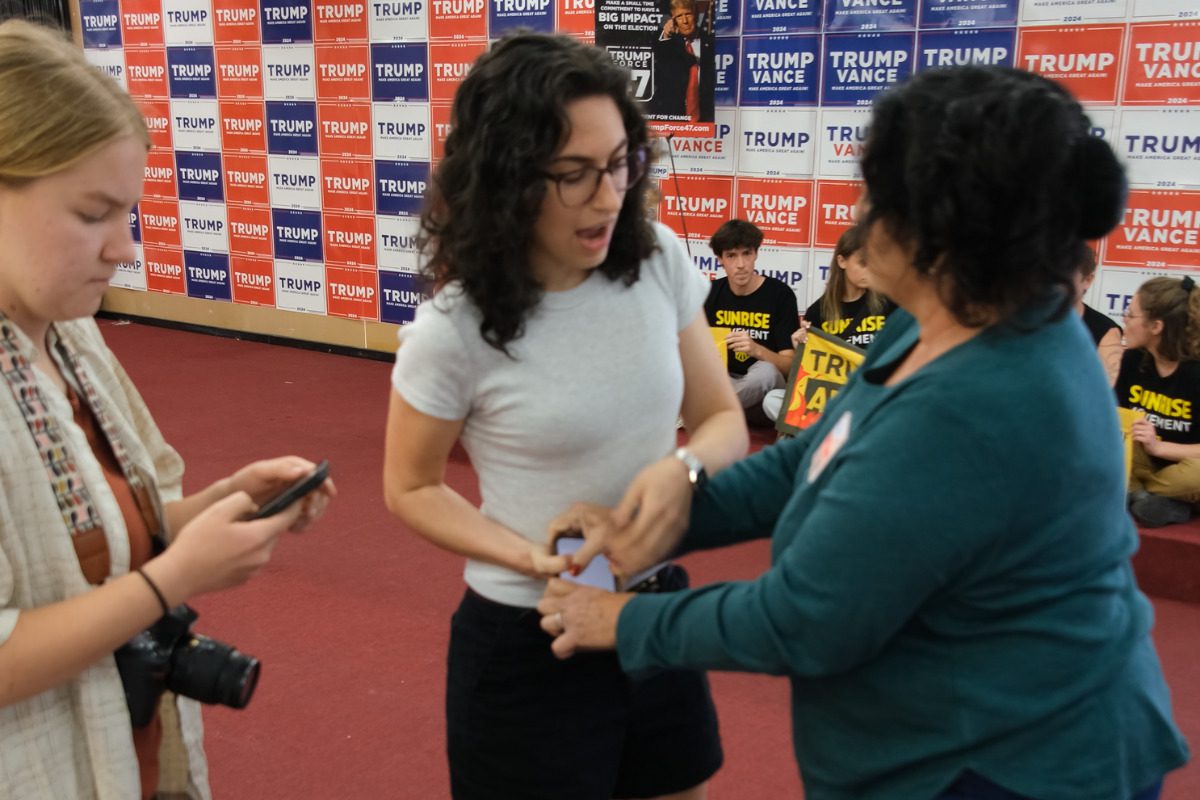 Youth climate activists harassed, arrested during sit-in at Trump campaign office