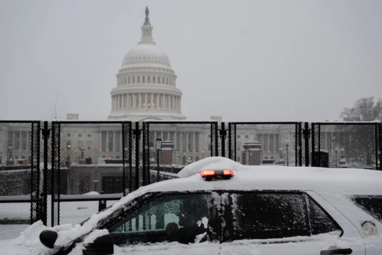 Law Enforcement Takes Unprecedented Security Measures to Protect the U.S. Capitol During the 2024 Election Certification on the Anniversary of the January 6th Attack