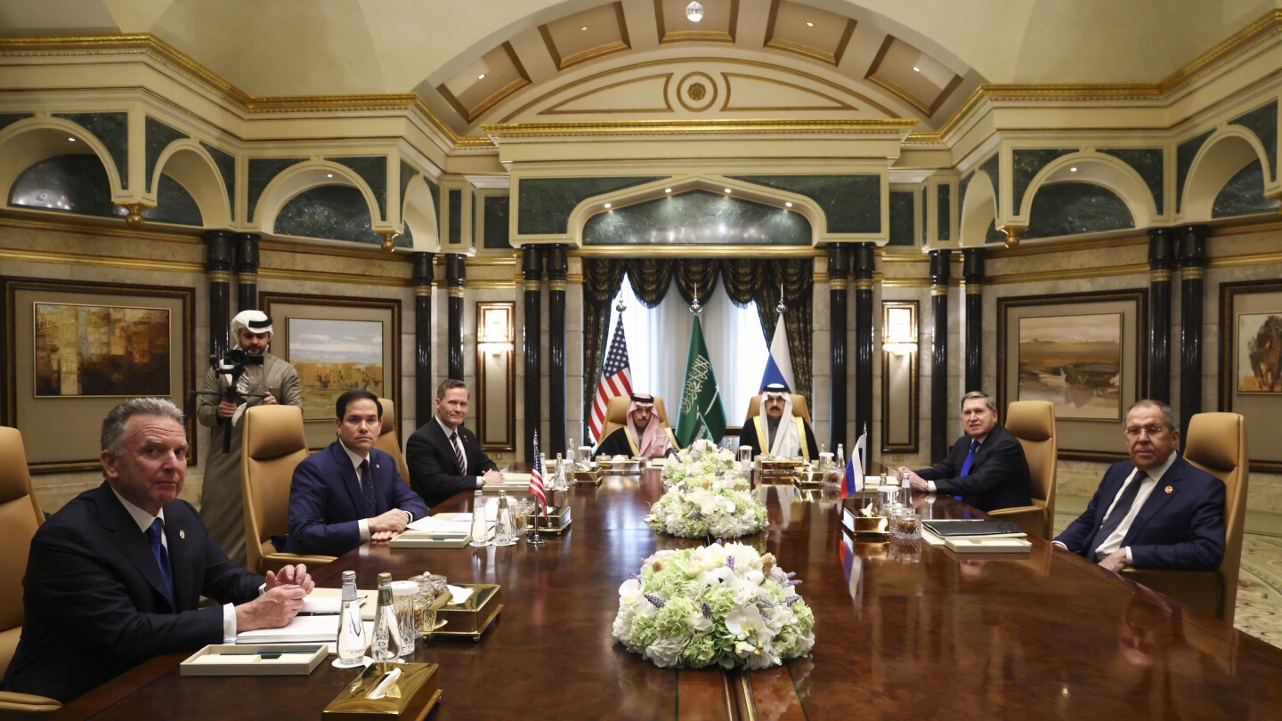 Top Russian and US officials meet in Saudi Arabia for Ukraine war talks without Kyiv