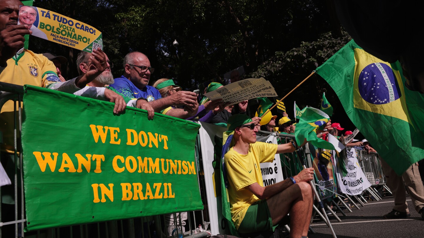 Brazil's Bolsonaro rallies supporters in Sao Paulo to protest Supreme Court trial