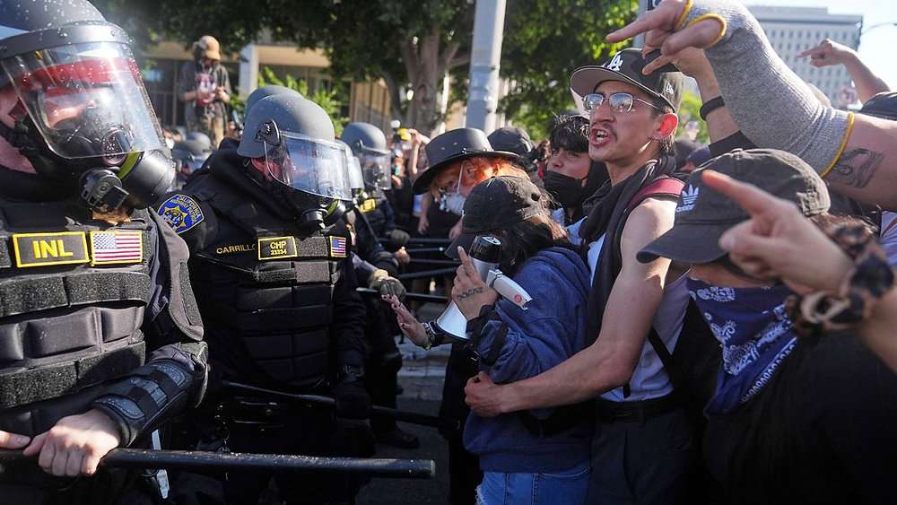 Just a Few Months After Trump Pardoned January 6th Rioters Who Attacked Capitol Police, Senior Officials Promise to Jail Those Who Attack Cops in LA Protests