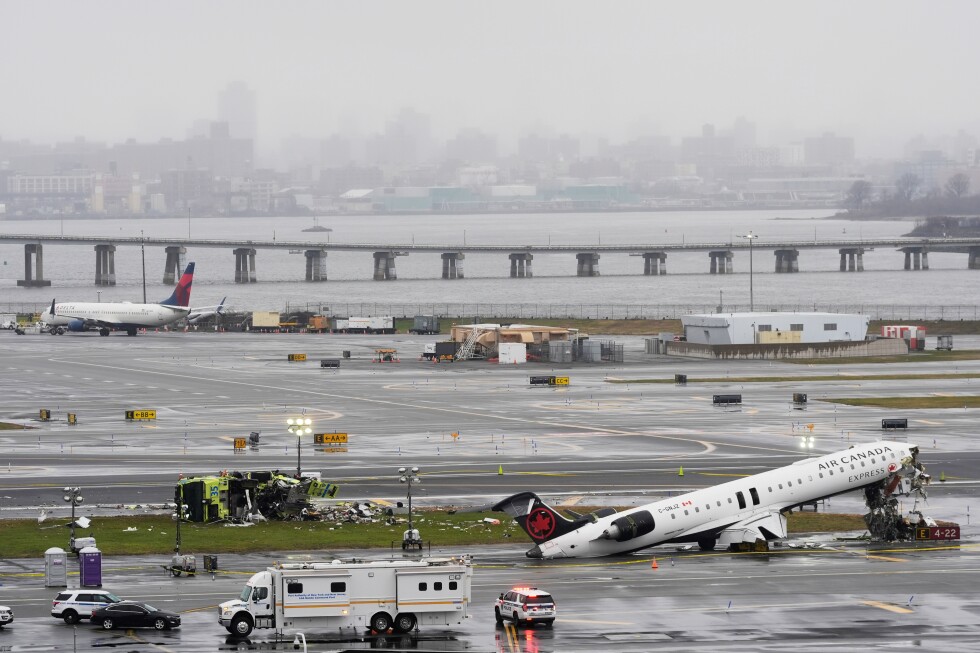 New York's LaGuardia Airport closes after crash on runway
