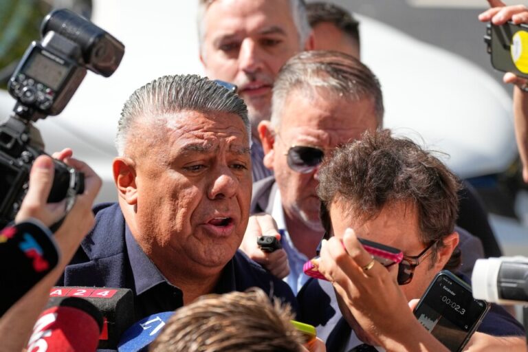 AFA president Claudio Tapia appears in Buenos Aires court in tax case