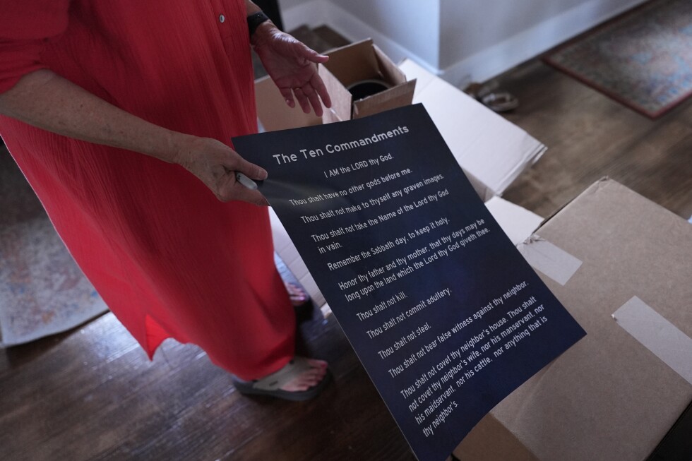 State laws are putting the Ten Commandments in public schools