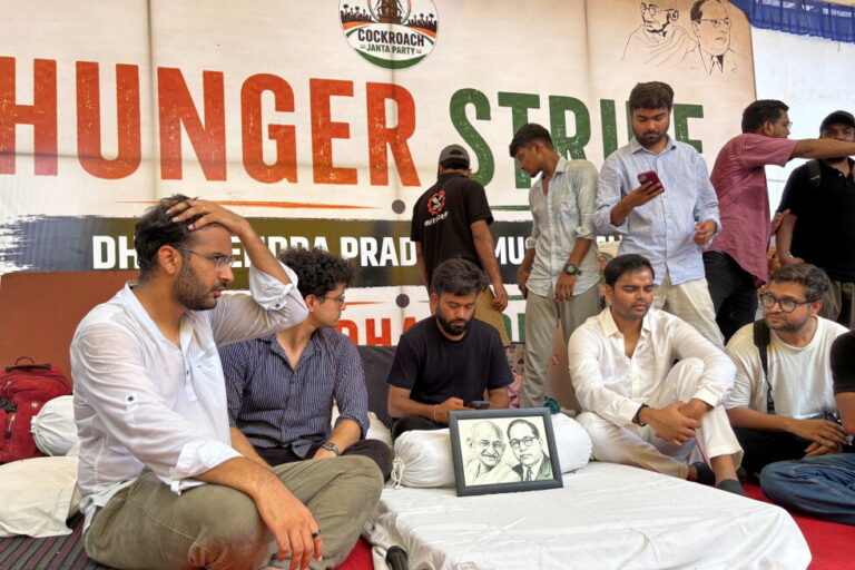 Indian police forcibly hospitalize Cockroach Party activist on hunger strike