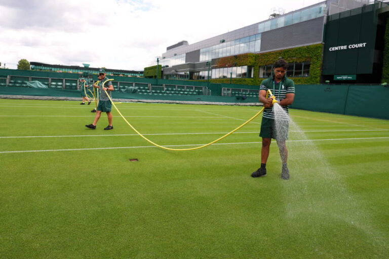 Heat wave didn't prevent Wimbledon from keeping its courts perfectly green