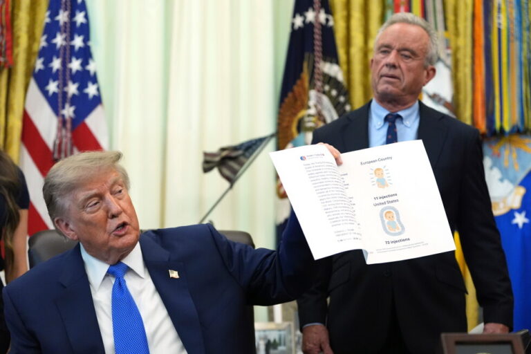 Trump signs executive order on childhood vaccine schedule